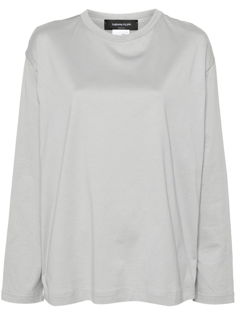 panelled long-sleeve T-shirt 1