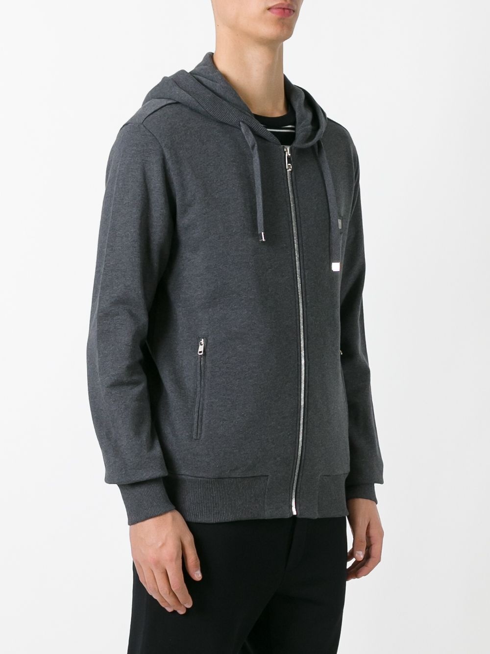 drawstring zip hoodie - 3