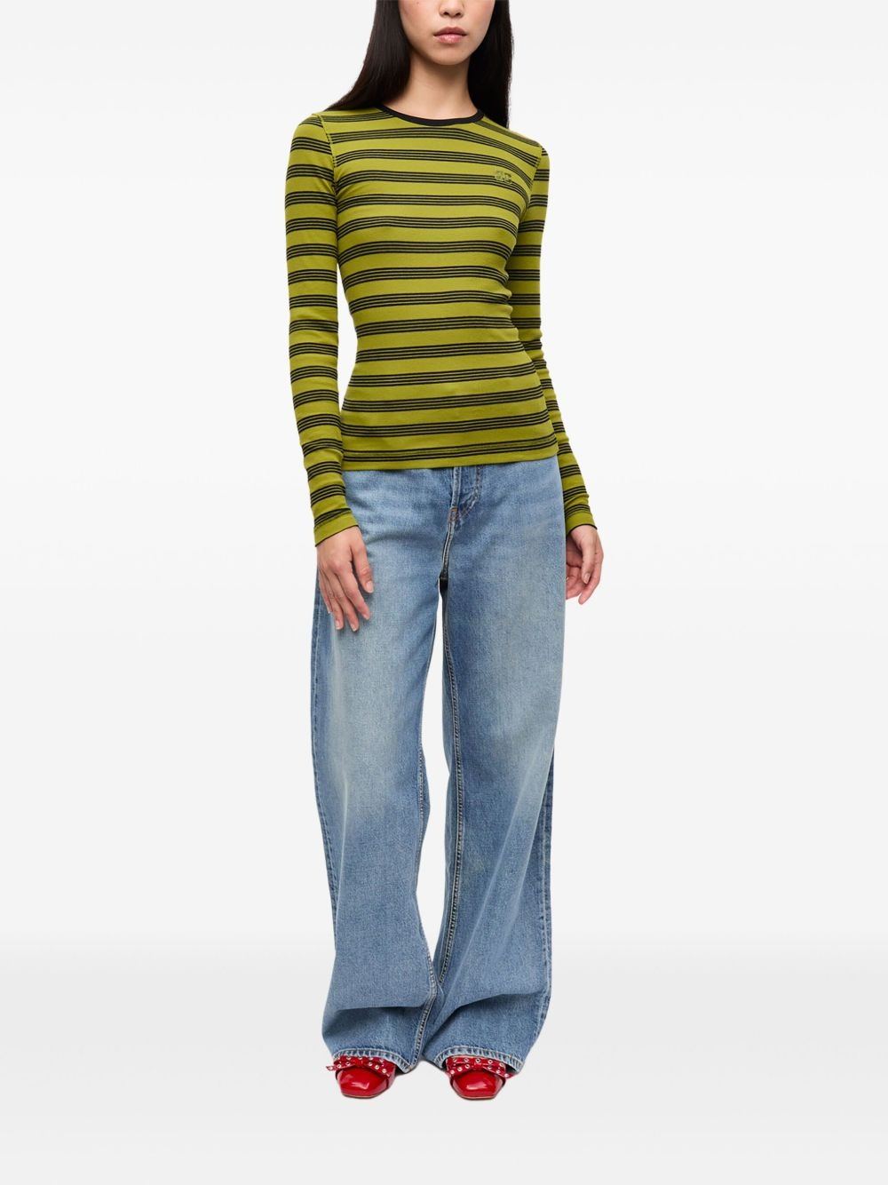 striped T-shirt - 2