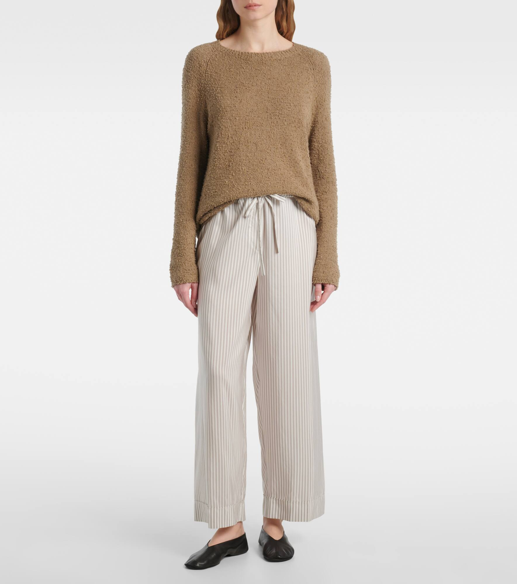 Yayah striped silk wide-leg pants - 2