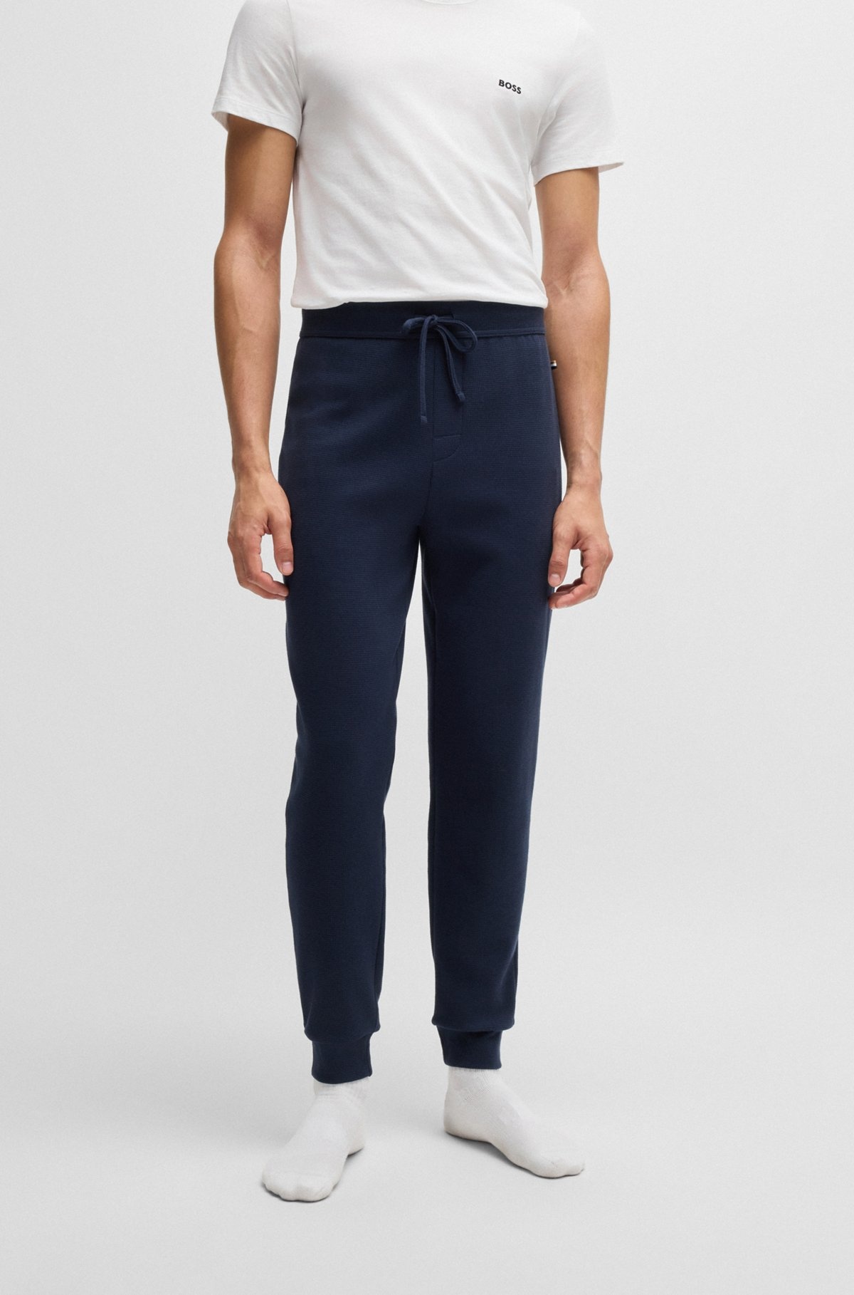 PAJAMA BOTTOMS WITH EMBROIDERED LOGO - 2