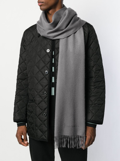 Mackintosh Grey Cashmere Embroidered Scarf | ACC-013/E outlook