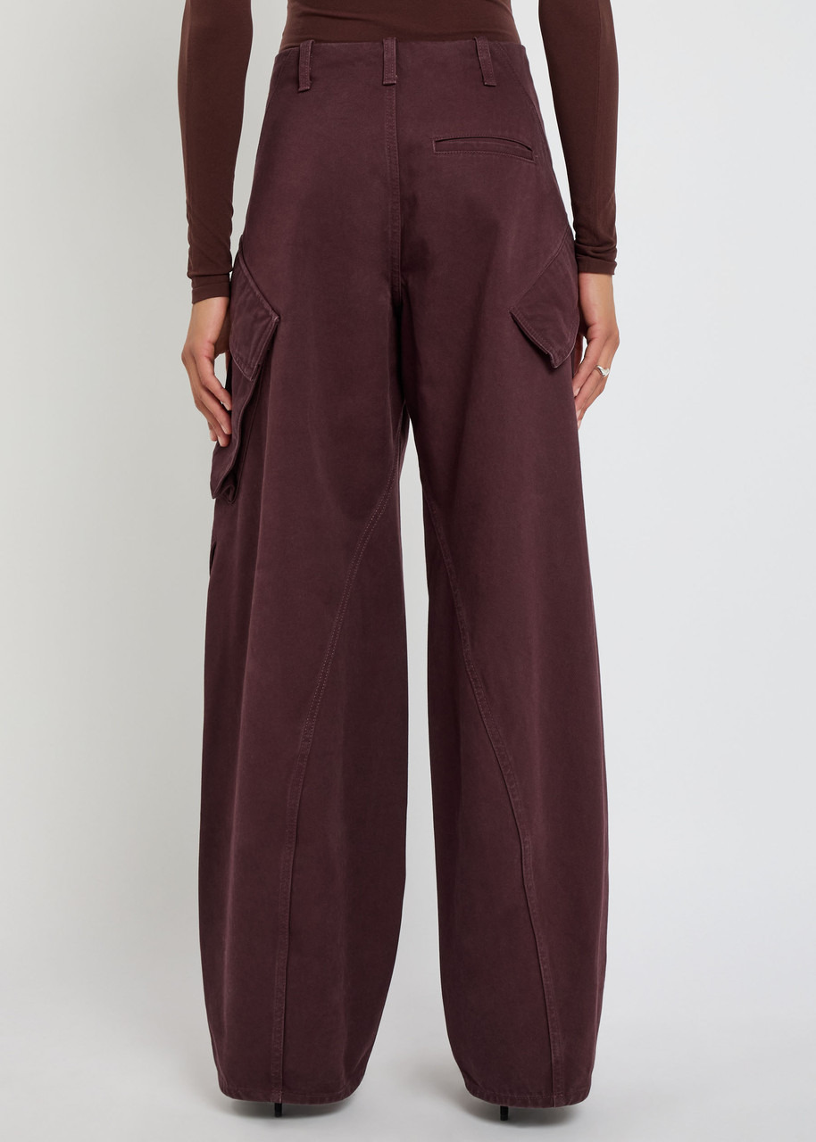 Alaïa Barrel-leg Cotton Cargo Trousers - 3