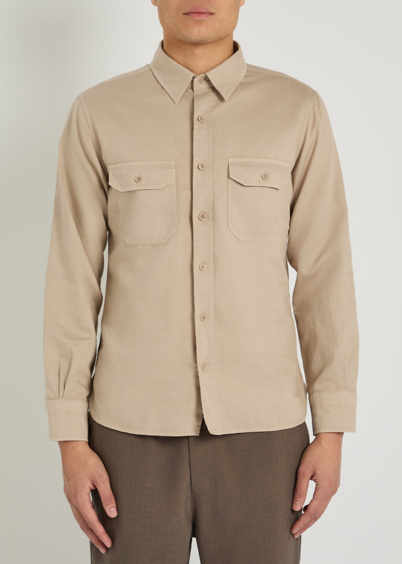 TOM FORD Tom Ford Cotton and Linen-blend Shirt outlook