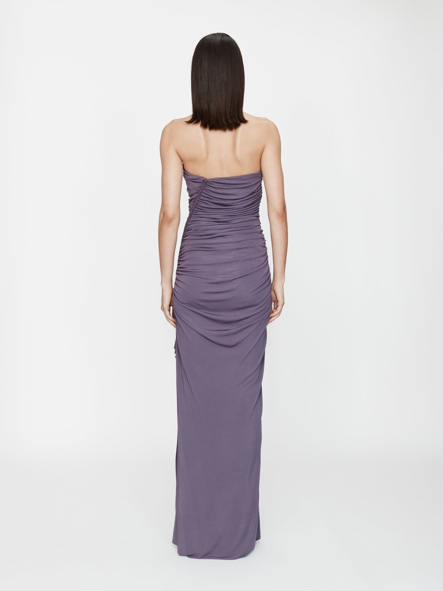 Shibari Jersey Ruche Strapless Dress - 5