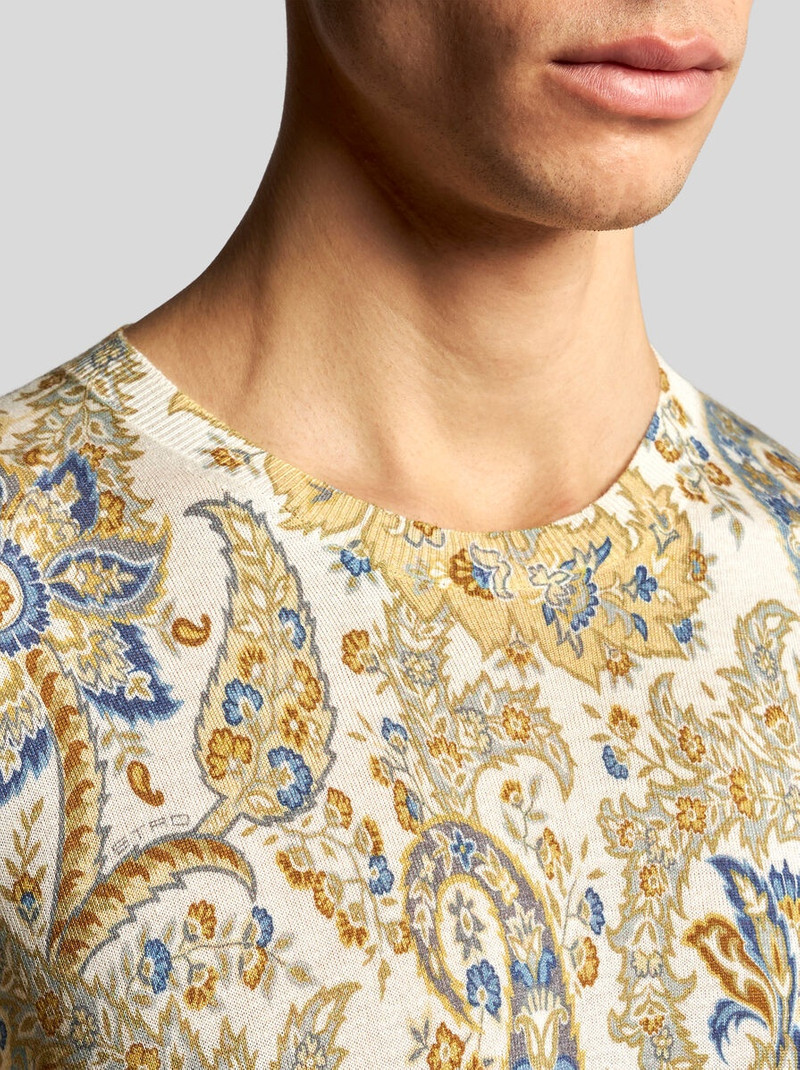SWEATER WITH FLORAL PAISLEY PRINT 3