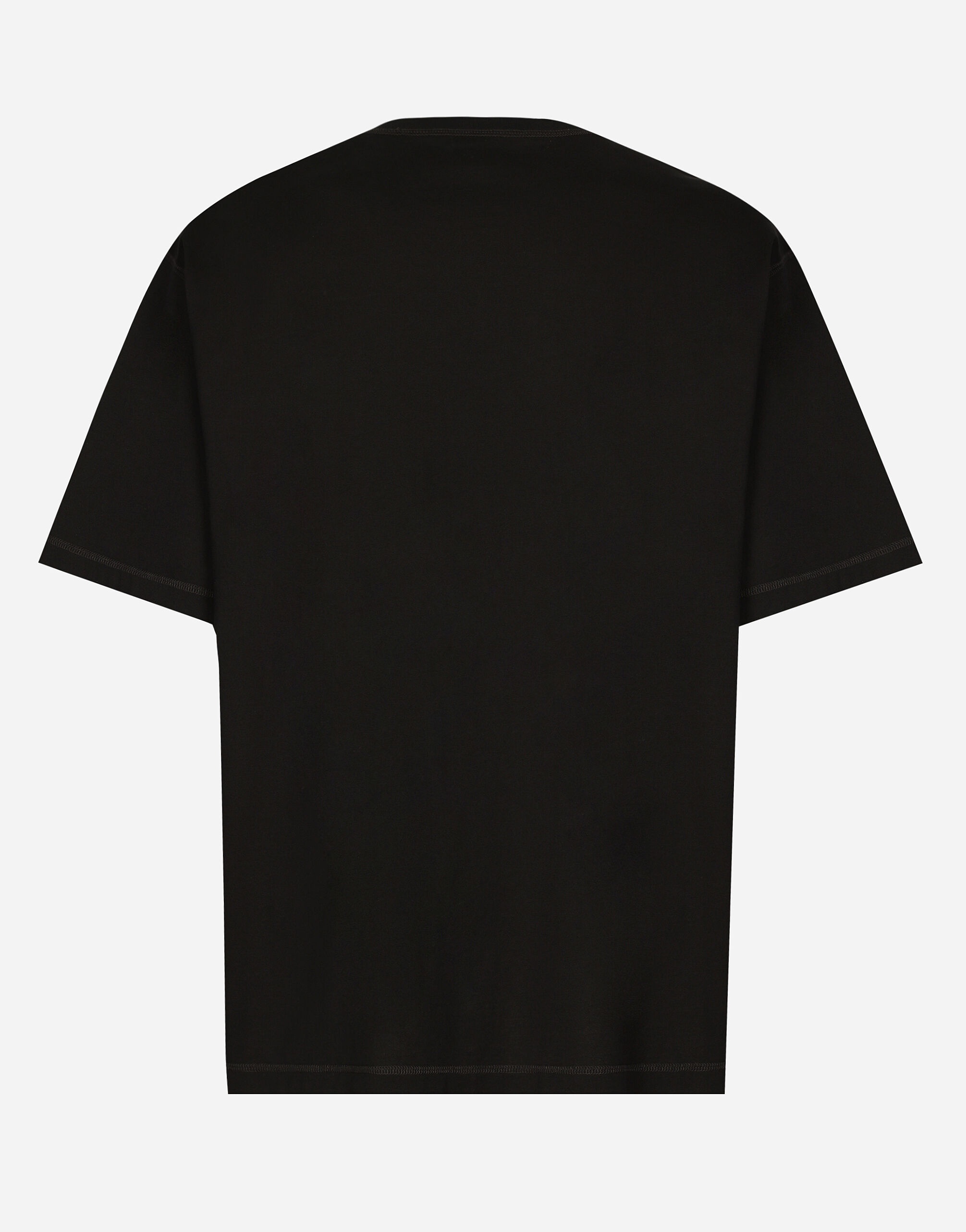 Cotton T-shirt with branded tag - 5