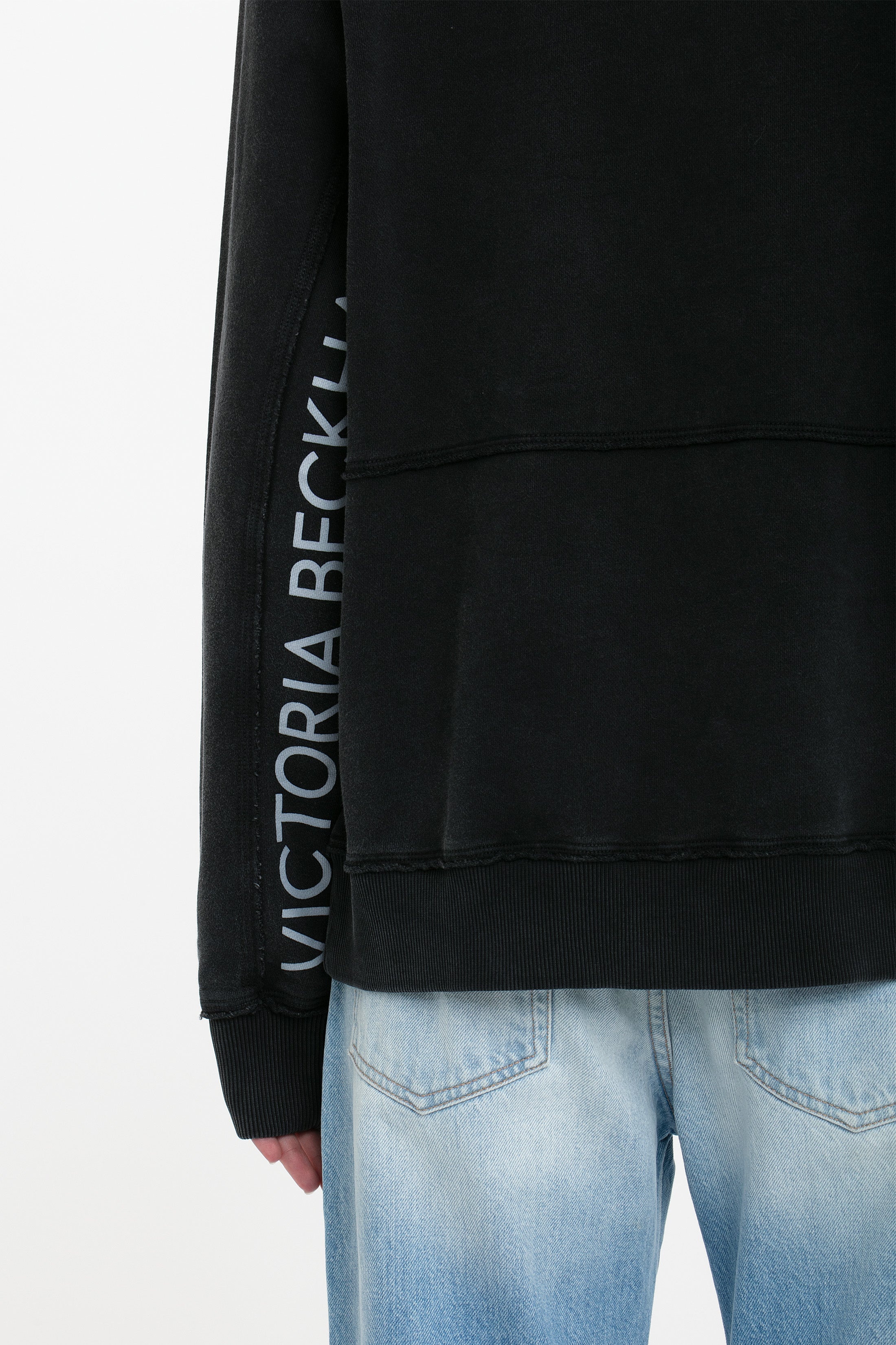 Branded Sweatshirt In Black - 5