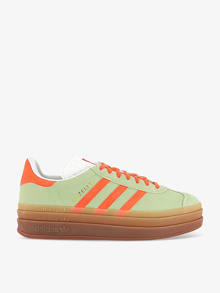 Gazelle Bold brand-embellished suede low-top trainers - 1