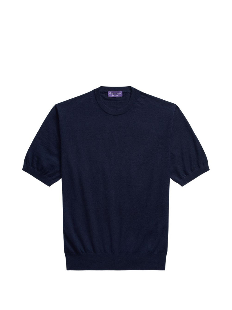 short-sleeve crew-neck sweater 1