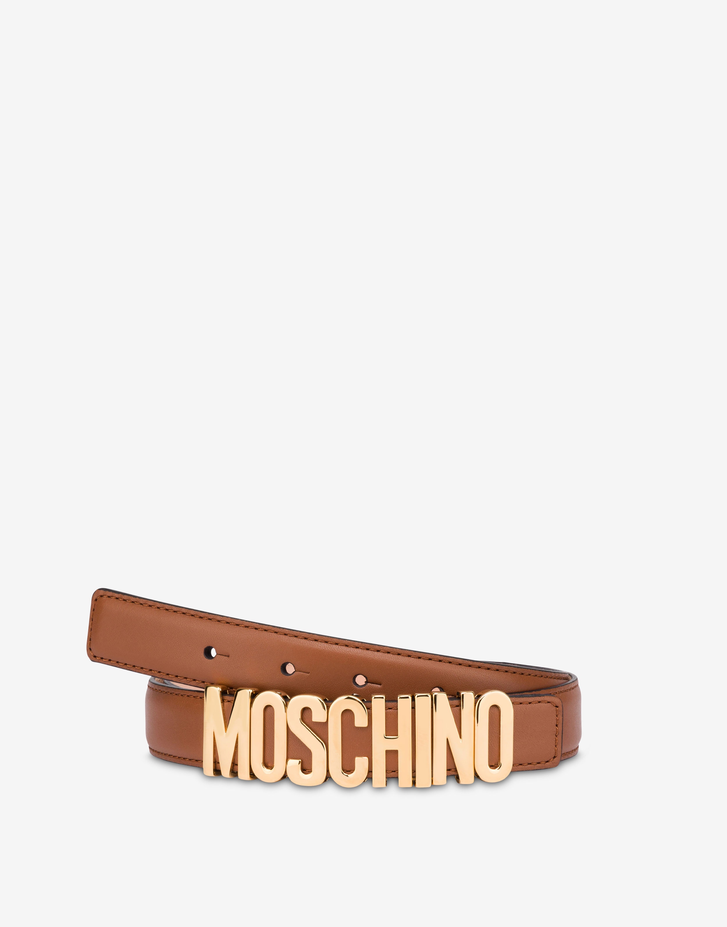 LETTERING LOGO CALFSKIN BELT - 3