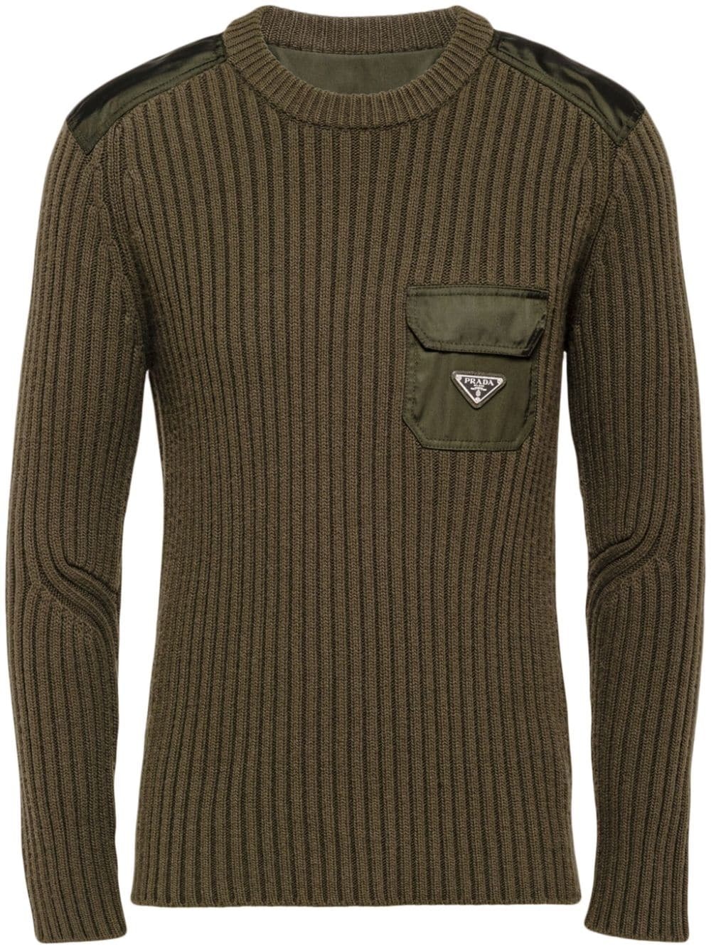 logo-appliquÃ© cashmere jumper - 1