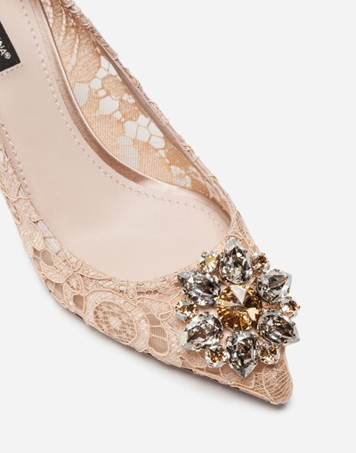 Dolce & Gabbana Pump in Taormina lace with crystals outlook