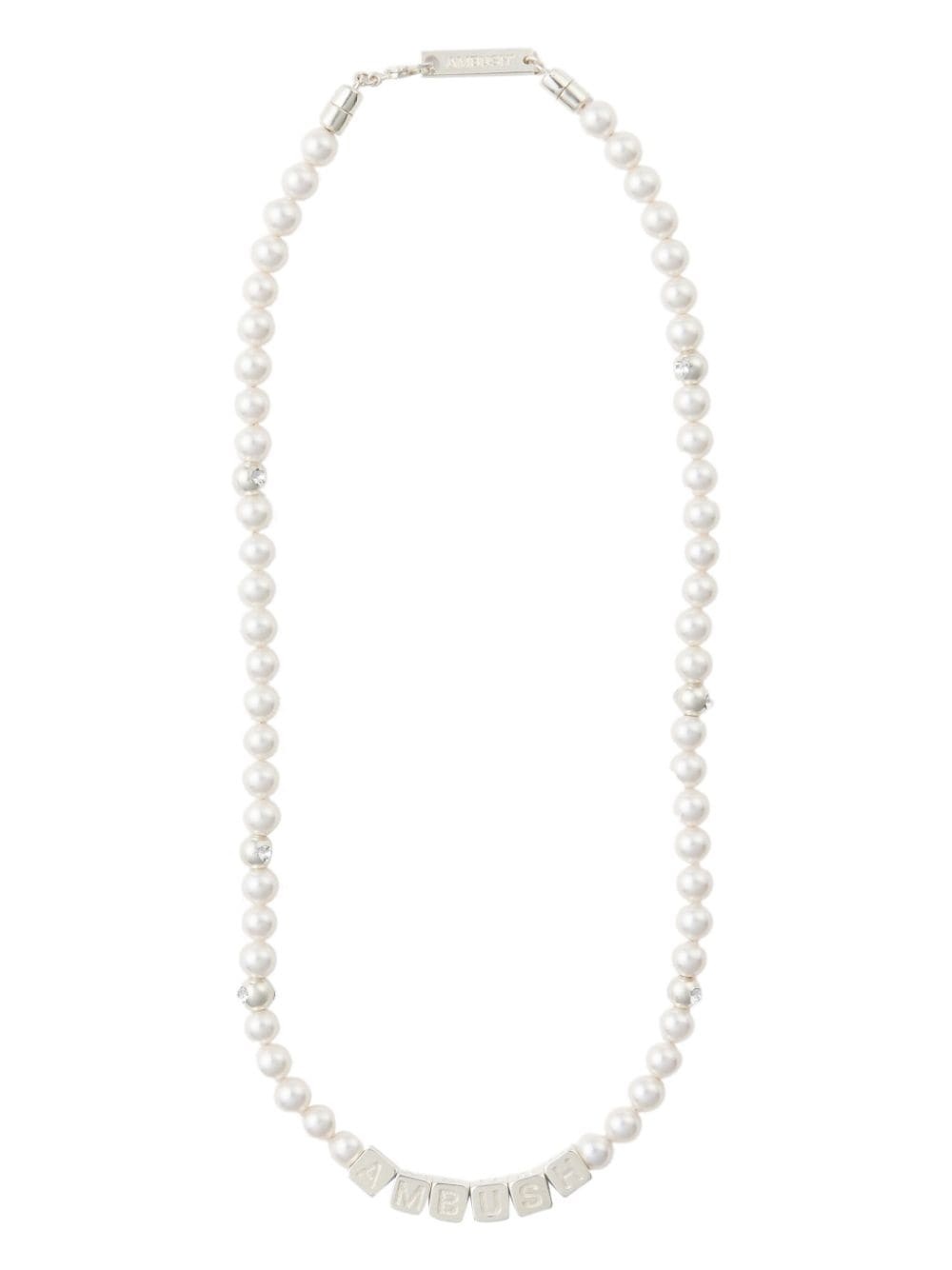 letterbox pearl-detail necklace - 1