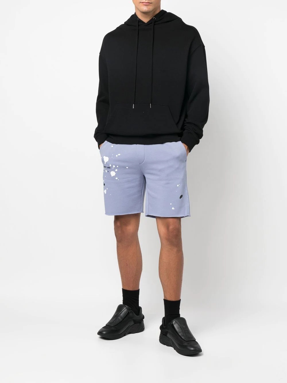 embroidered-logo track shorts - 2