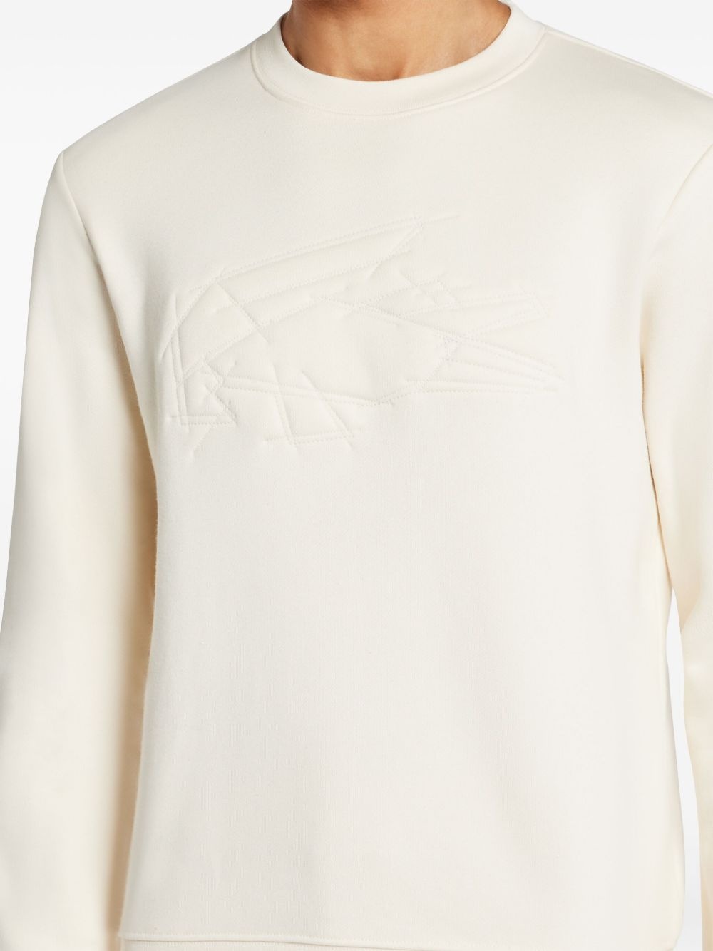 crocodile-embroidered sweatshirt - 5