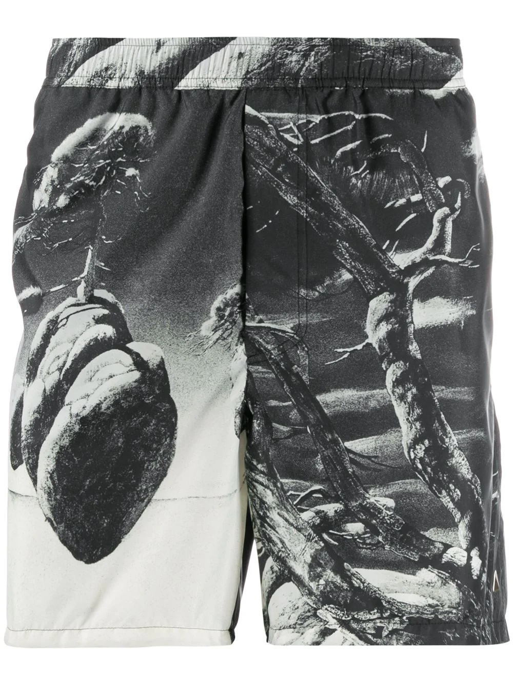 Floating Island print swim shorts - 1