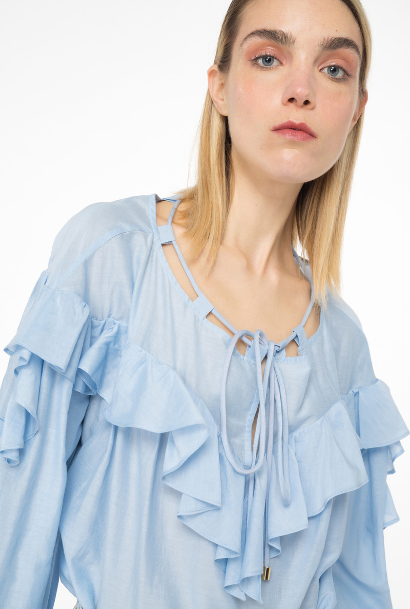 BLOUSE WITH MAXI FLOUNCE 4