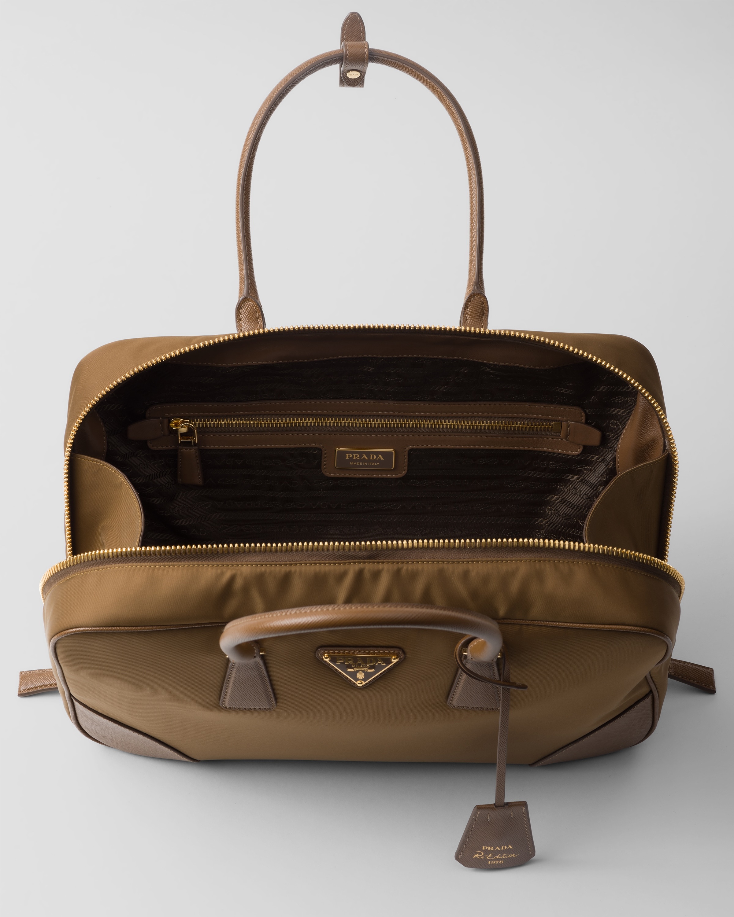 Prada Re-Edition 1978 large Re-Nylon and Saffiano leather two-handle bag - 4