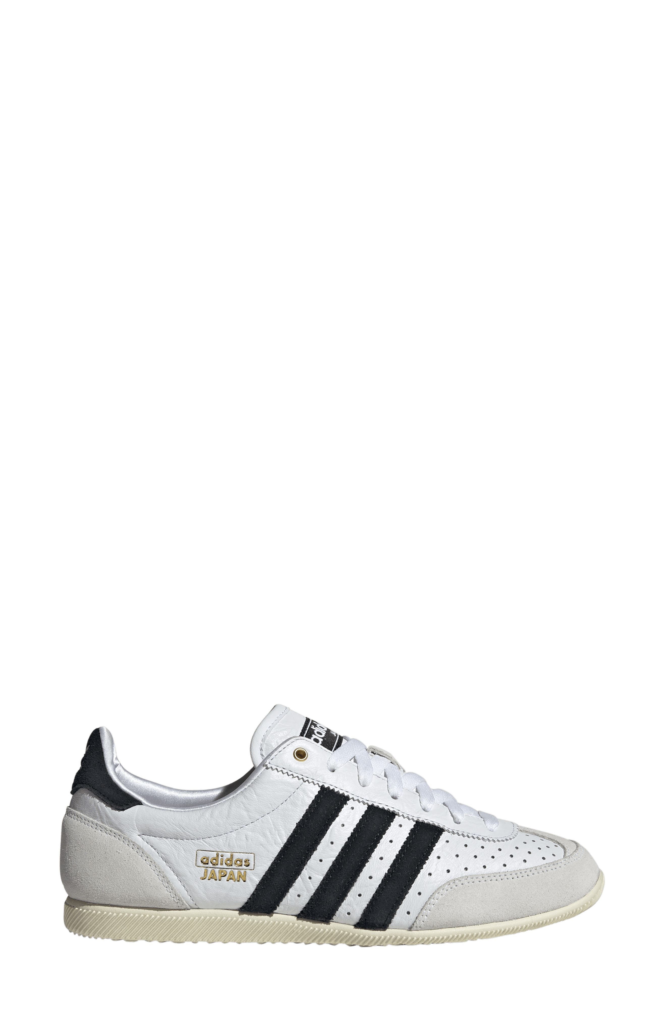 adidas Japan Low Top Sneaker in White/Core Black/Gold Met at Nordstrom - 3
