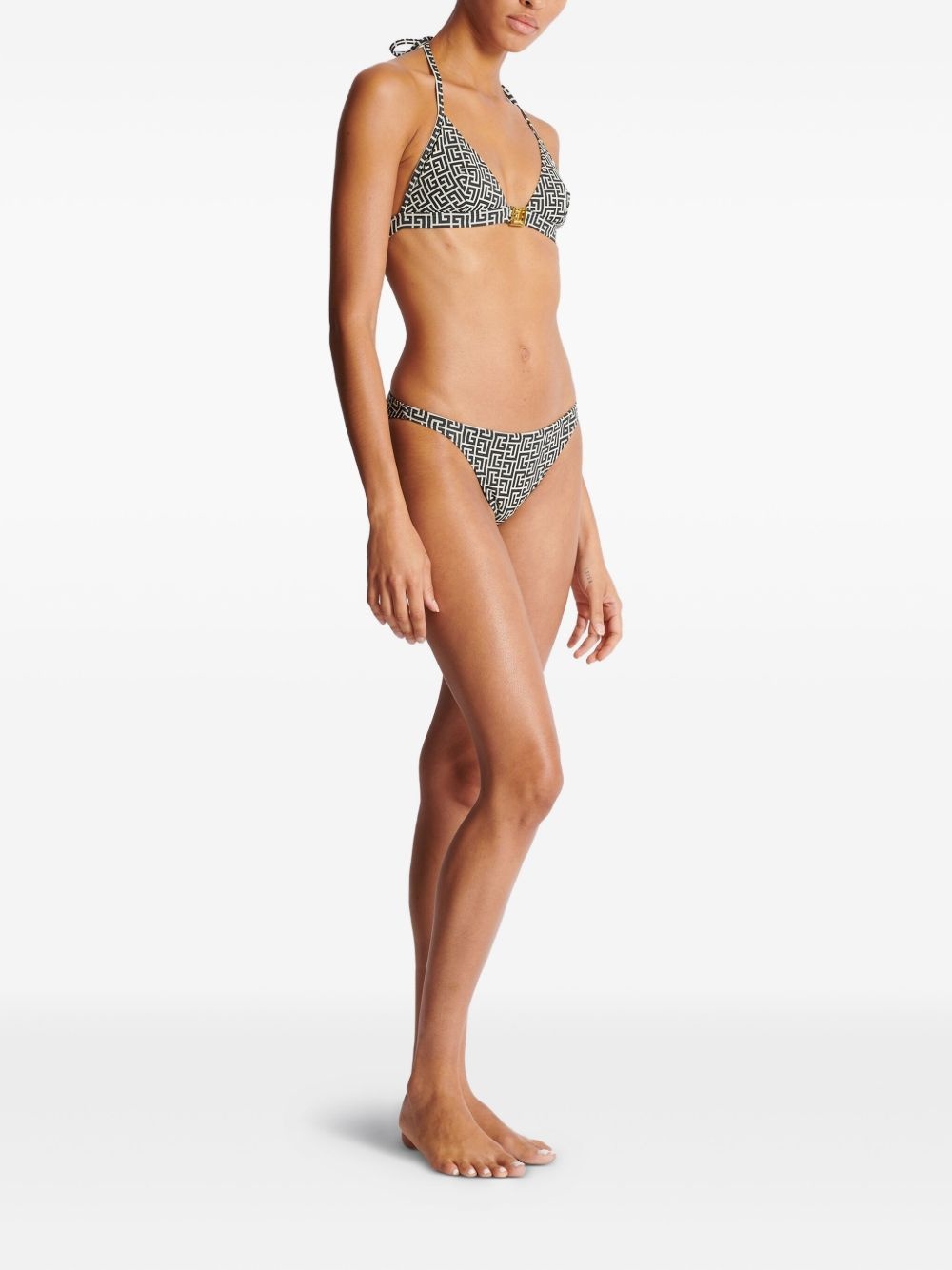 jacquard-pattern bikini - 3