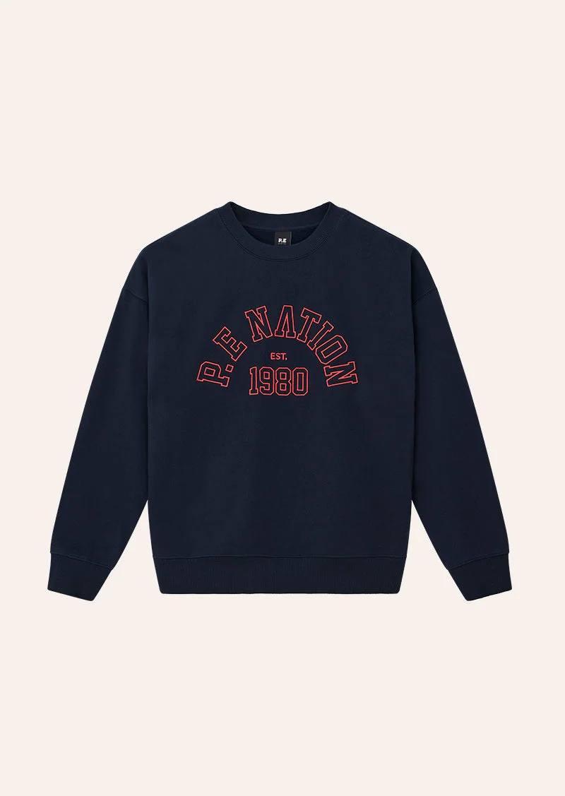 ESTABLISHED OVERSIZED SWEAT IN DARK NAVY - 1