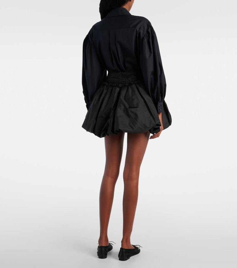Gathered taffeta miniskirt 3
