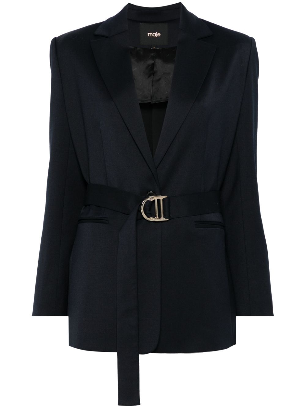belted blazer - 1