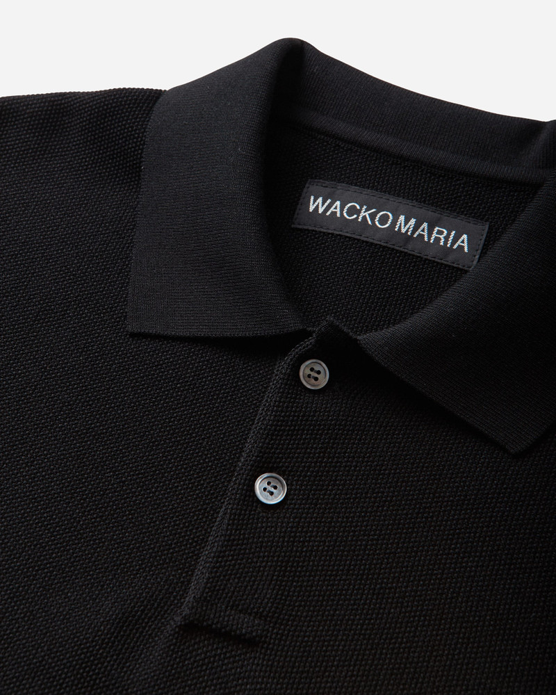Men's Knit Polo Shirt Black 3