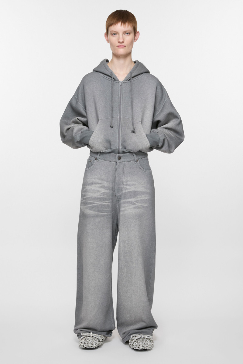 Acne Studios Loose fit trousers - Grey Melange outlook