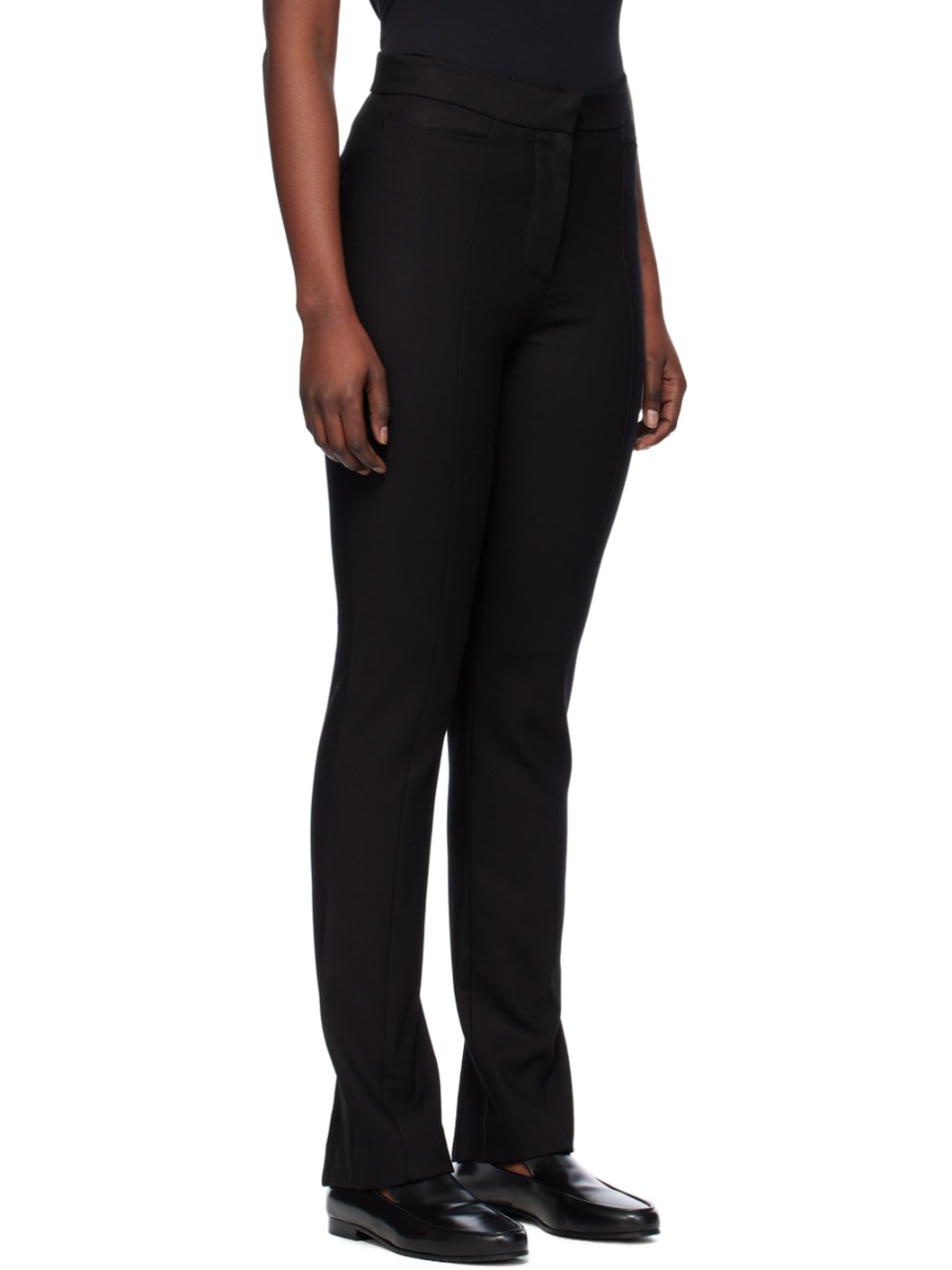 Black Slim Trousers - 2
