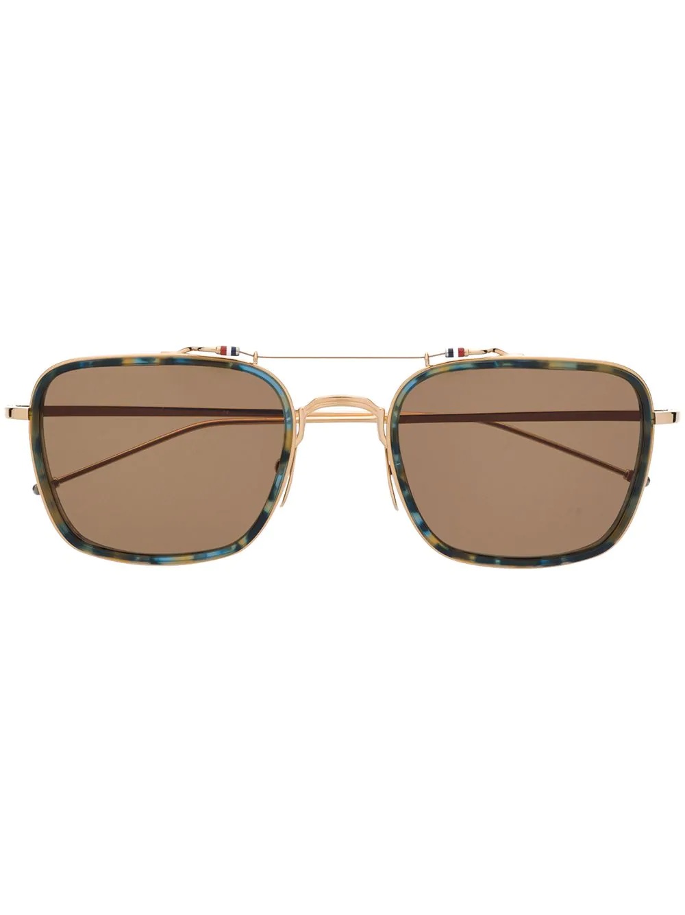 tortoiseshell effect sunglasses - 1