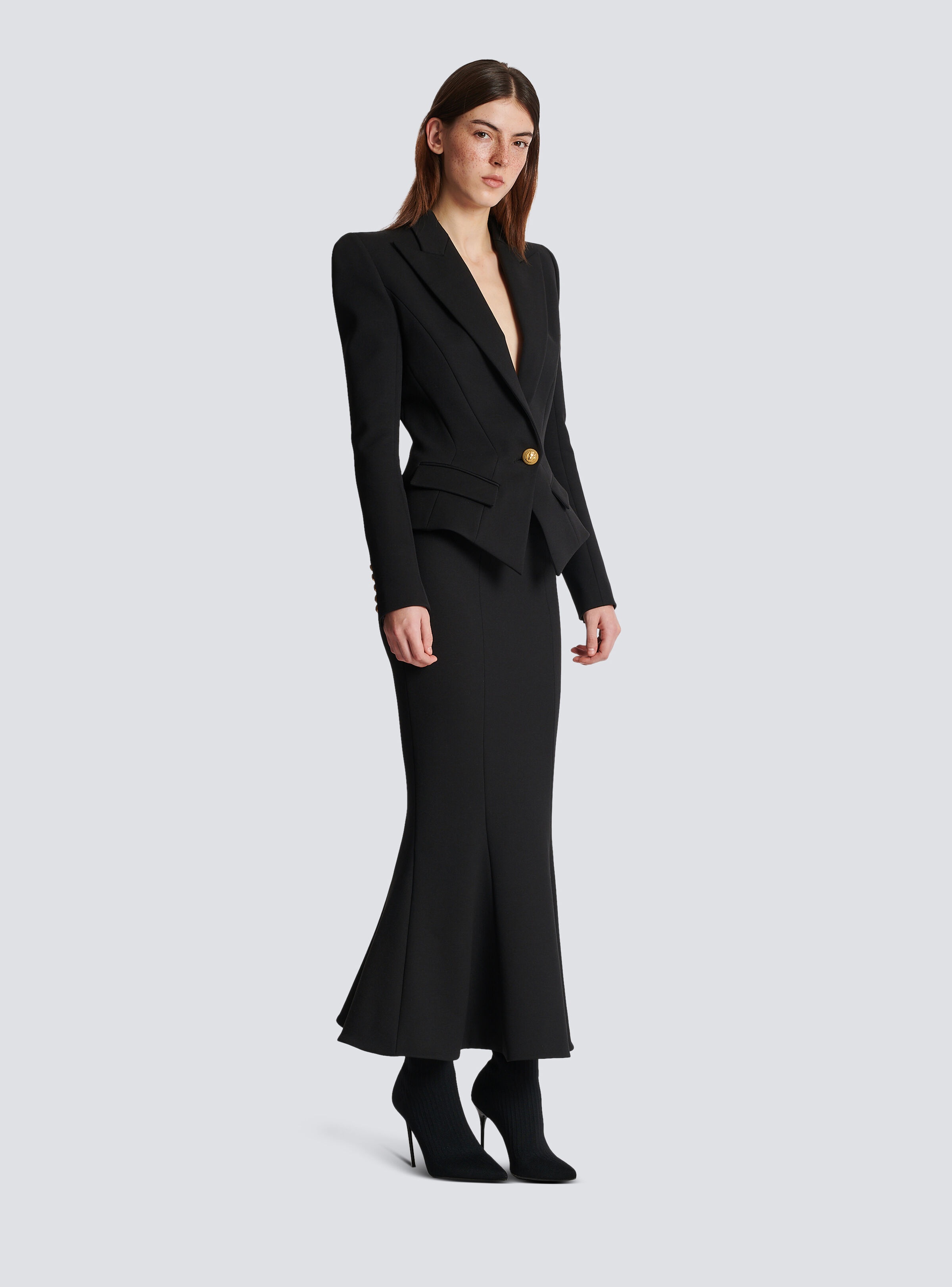Grain de poudre midi skirt - 3