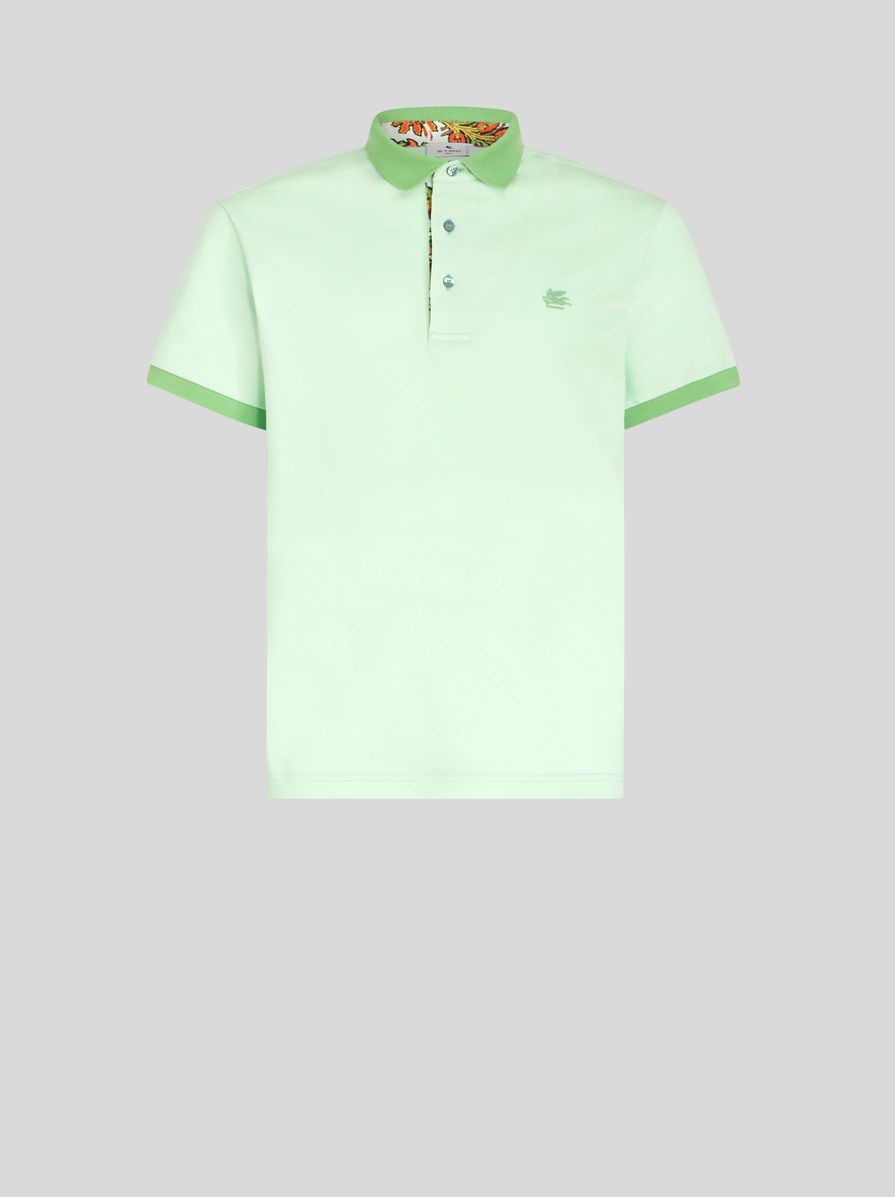 POLO SHIRT WITH EMBROIDERED PEGASO - 1