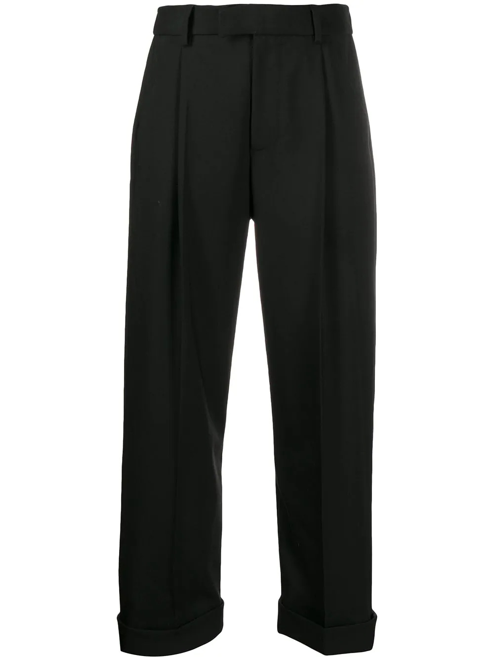 turn-up tailored trousers - 1