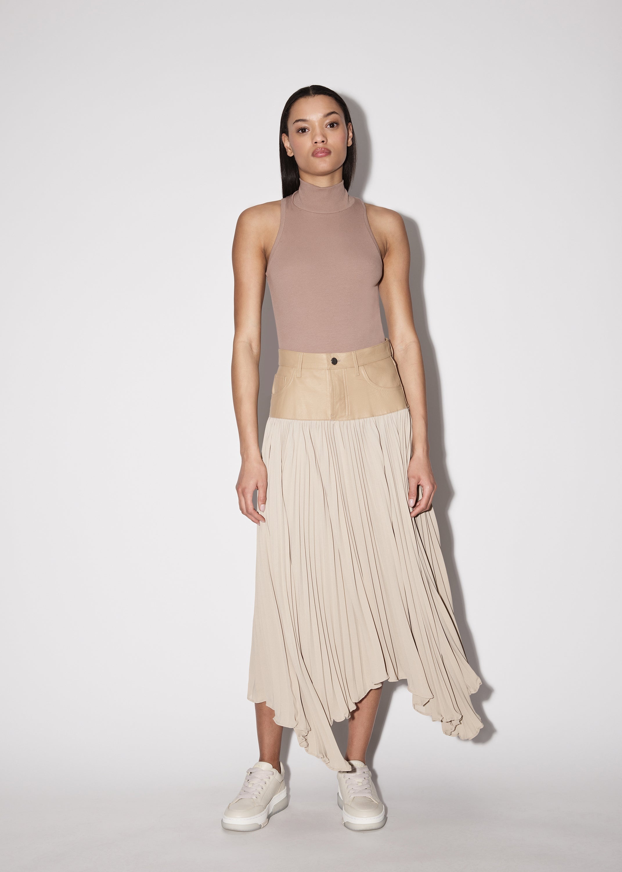 HYBRID PLEATED SKIRT - 2
