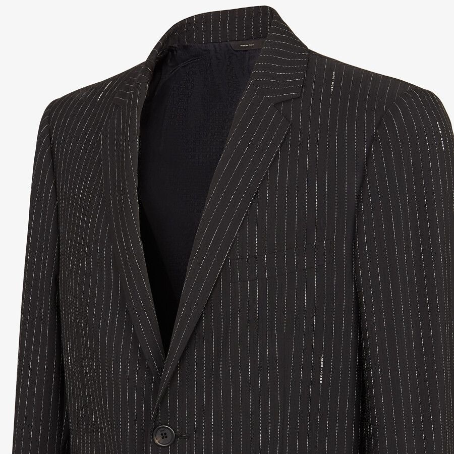 Black wool blazer - 4