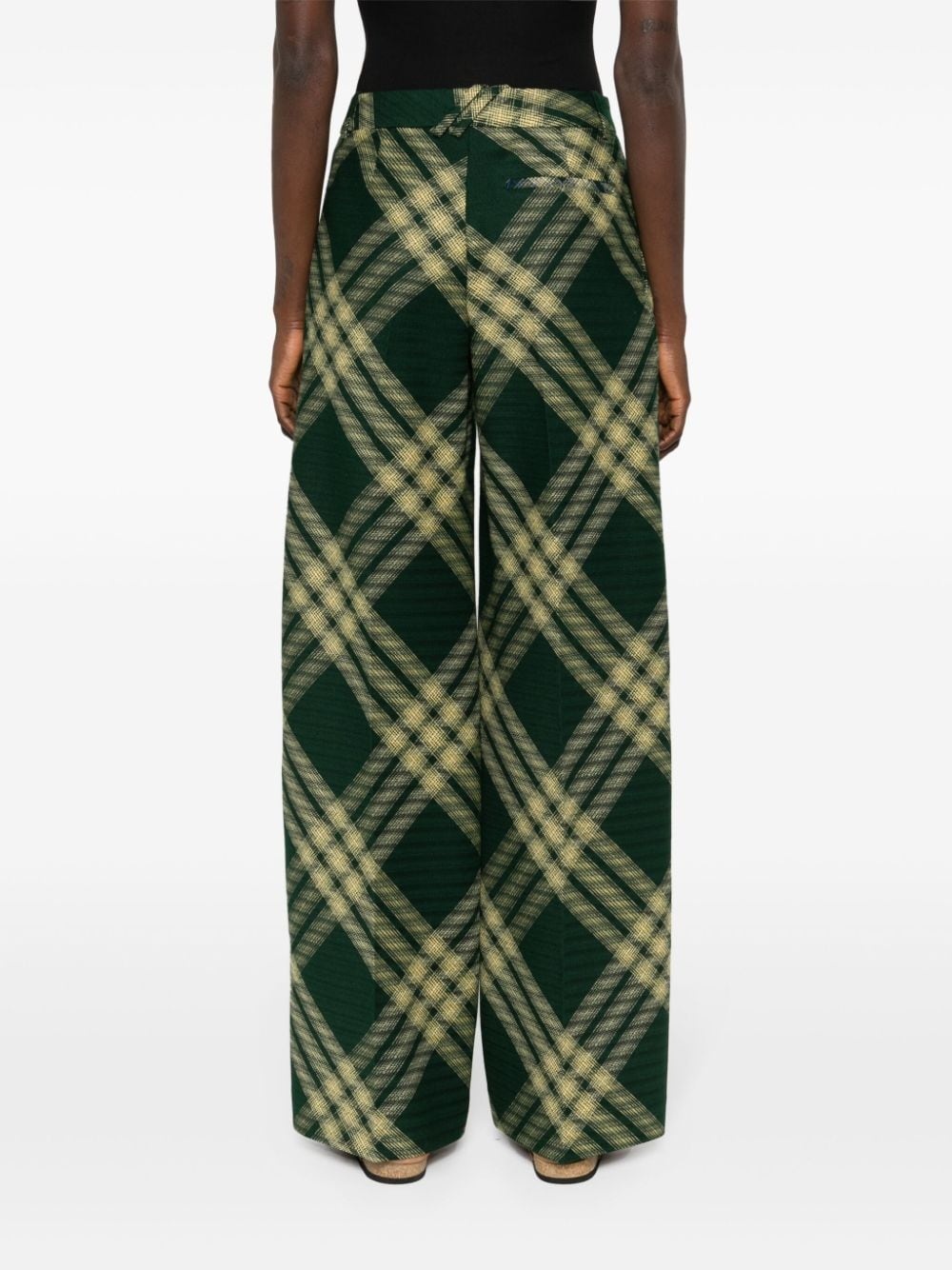 pleat-detail wool trousers - 4