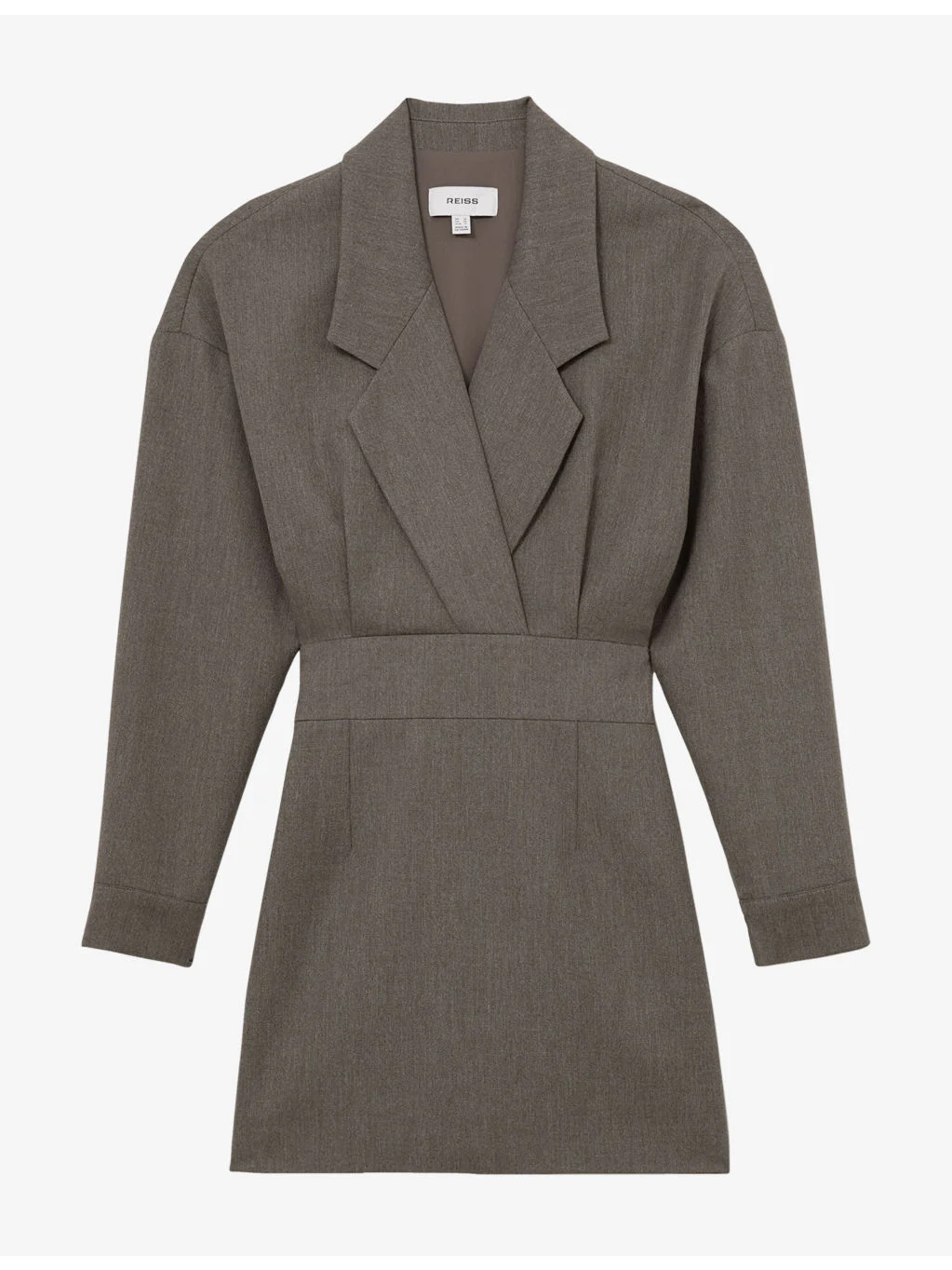 Juno Notch-Lapel Woven Mini Dress - 1