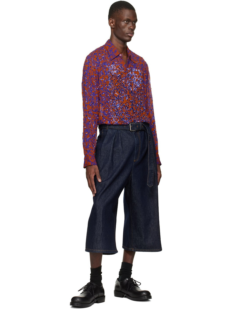 Orange & Purple Floral Shirt 5