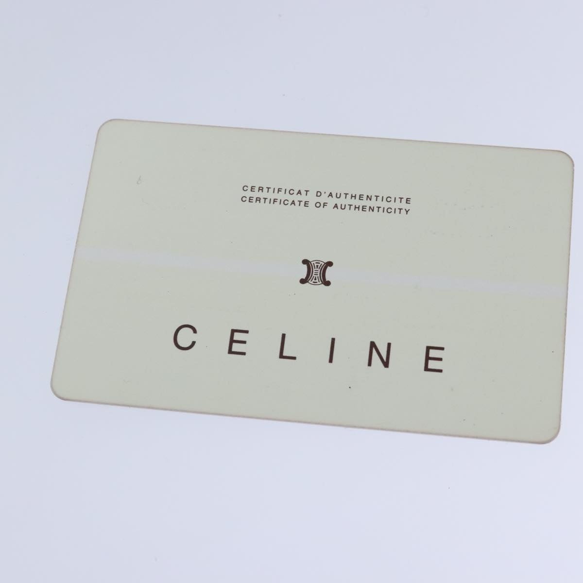 CELINE Tote Bag Leather Silver - 12