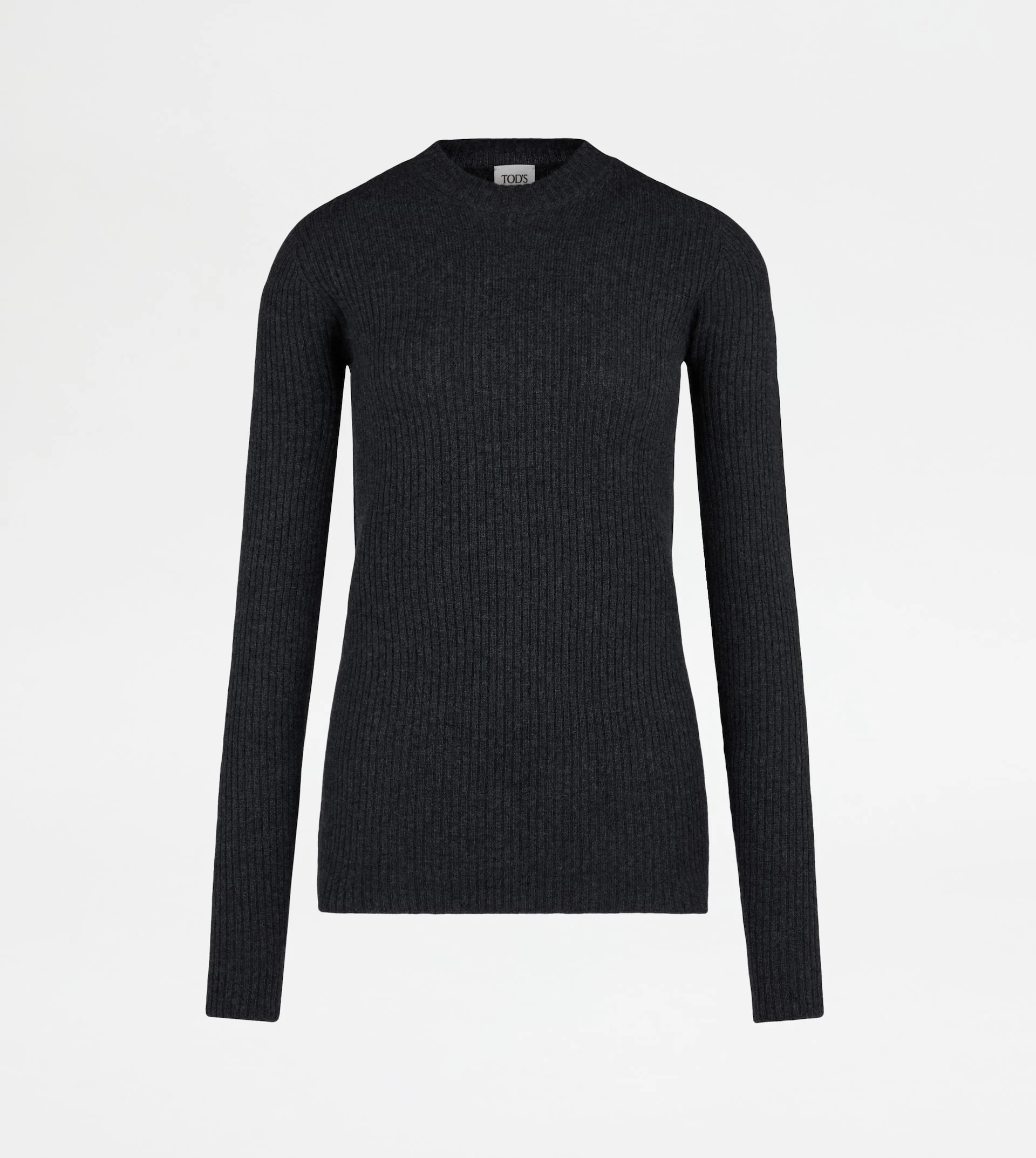 PULLOVER IN CASHMERE - GREY - 1