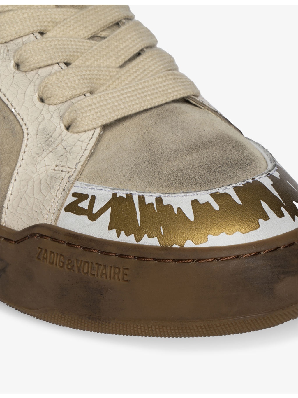 Fly Wings Leather Low-Top Trainers - 5
