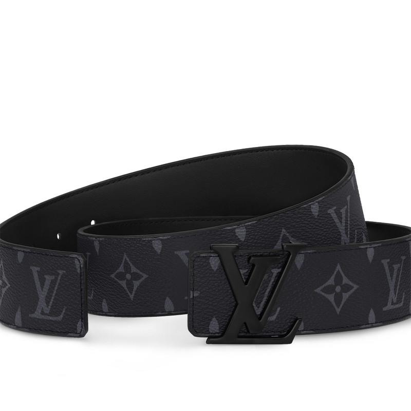 LV Initiales 40mm Matte Black Belt 3