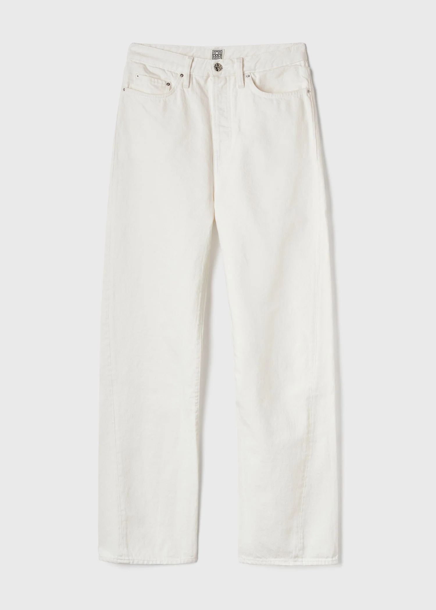 Twisted seam denim full length off-white - 1