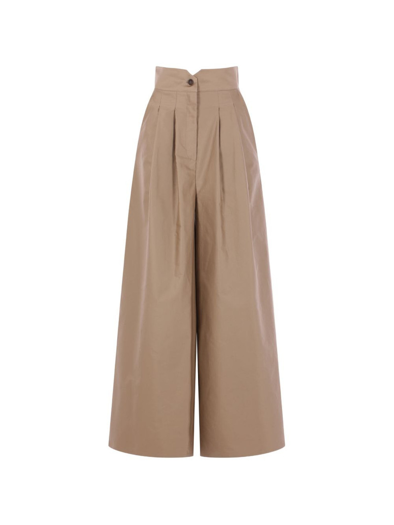 pleated wide-leg trousers 1