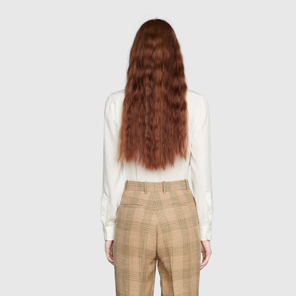 GG silk crêpe shirt - 4
