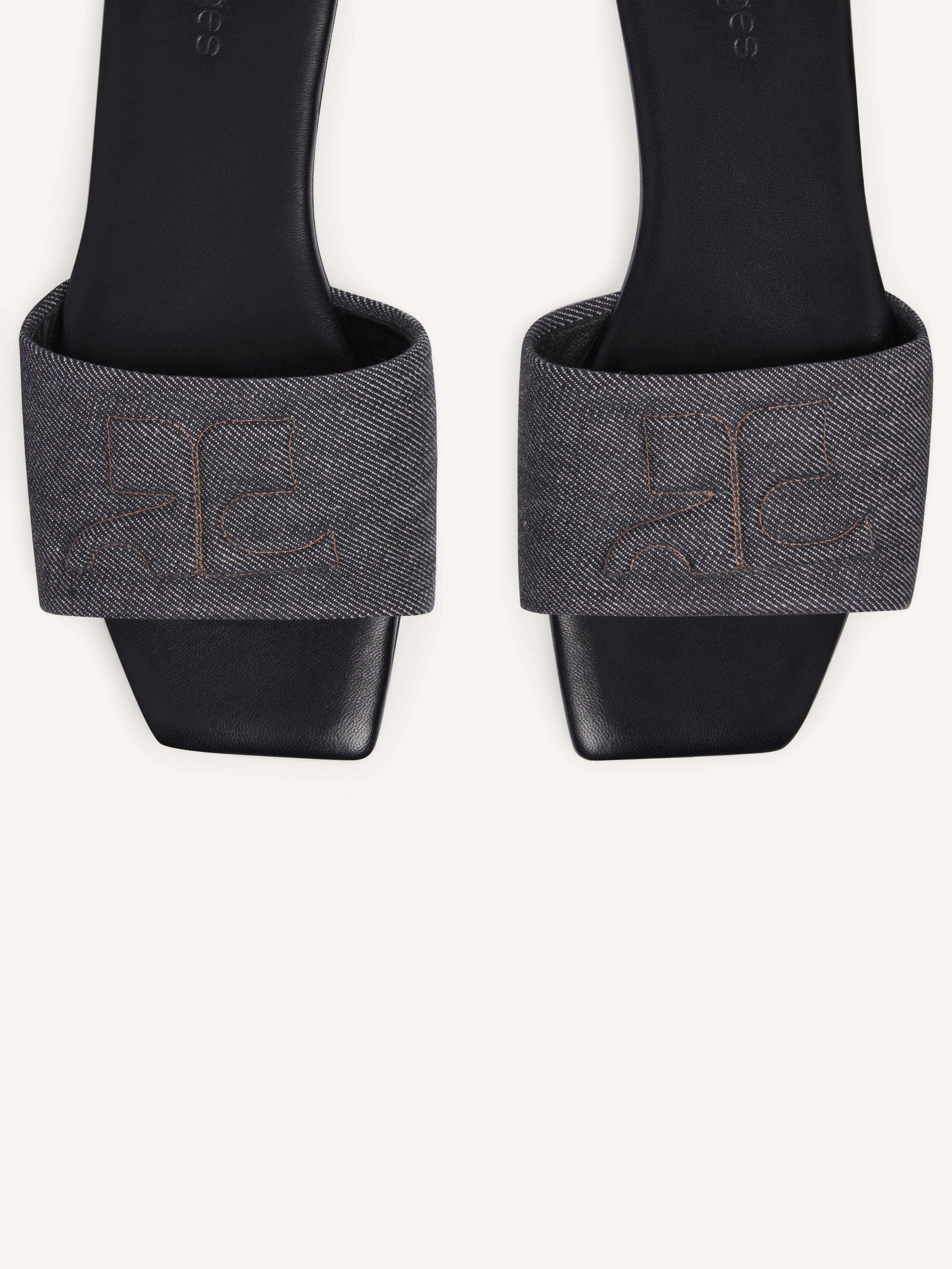SHADOW DENIM MULES - 4