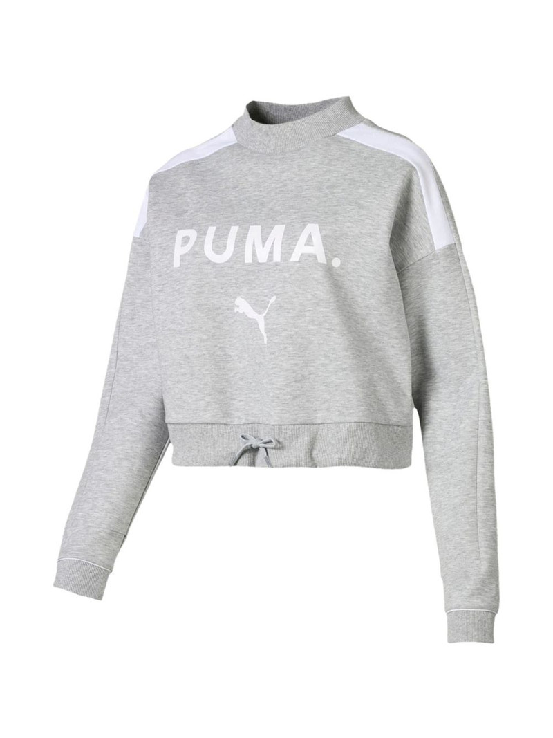 logo-print cropped sweatshirt 1