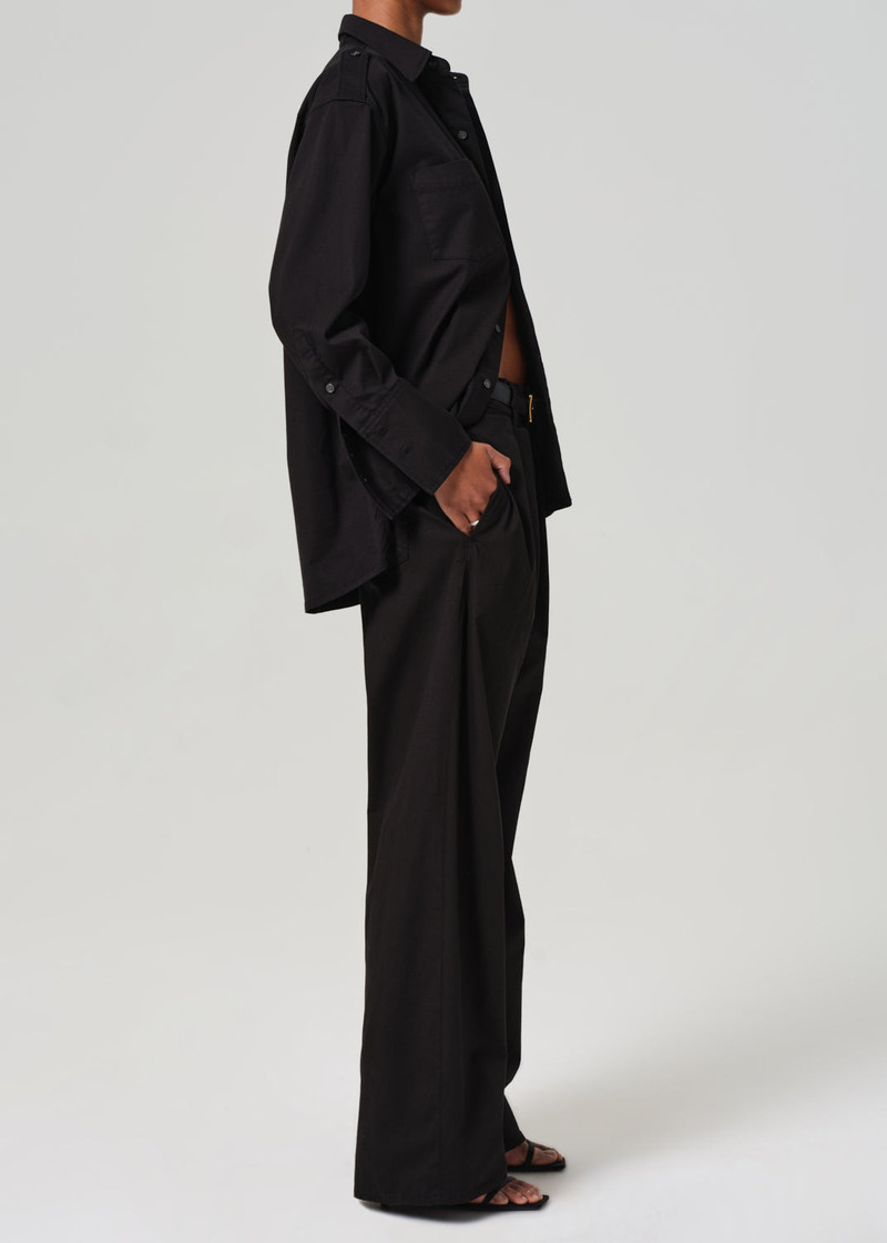 Petra Pleated Trouser In Black 4